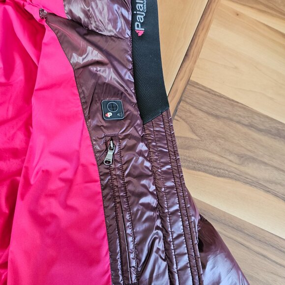 Pajar short winter coat - Metallic Burgundy - Picture 5 of 9